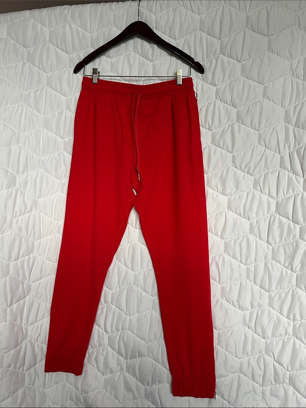 ZYIA Red Drawstring Jogger Pants